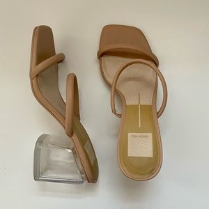 Dolce Vita Netra Lucite Heeled Sandals